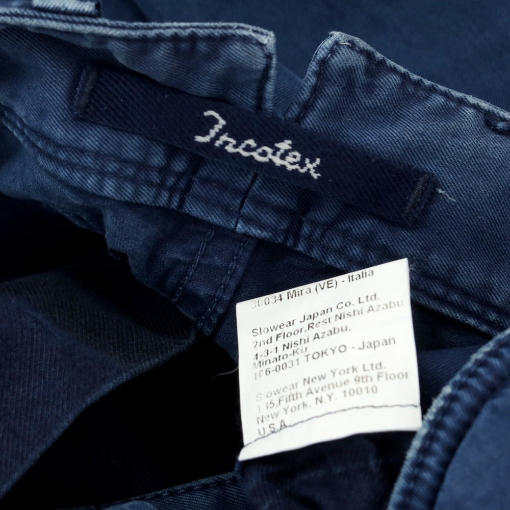 [Used] INCOTEX cotton twill 5 pocket pants
 Navy blue [31] [Condition rank B] ​​[Men&