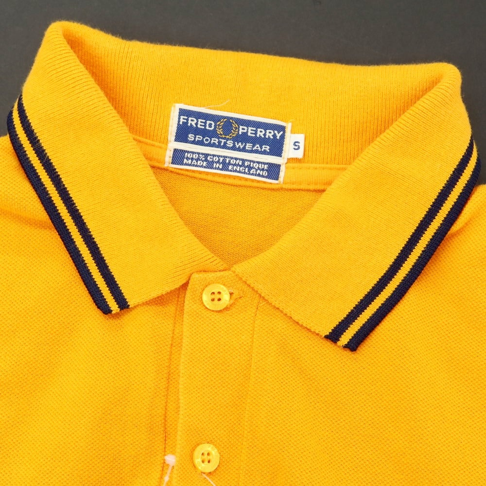 [Used] Fred Perry FRED PERRY Cotton Pique Short Sleeve Polo Shirt Orange [Size S] [ORG] [S/S] [Condition Rank C] [Men&