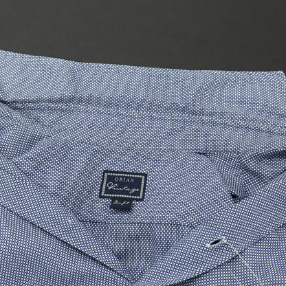 [Used] ORIAN Cotton Horizontal Collar Casual Shirt Navy x White [Size not specified (approximately M)] [NVY] [S/S/A/W] [Condition Rank C] [Men&