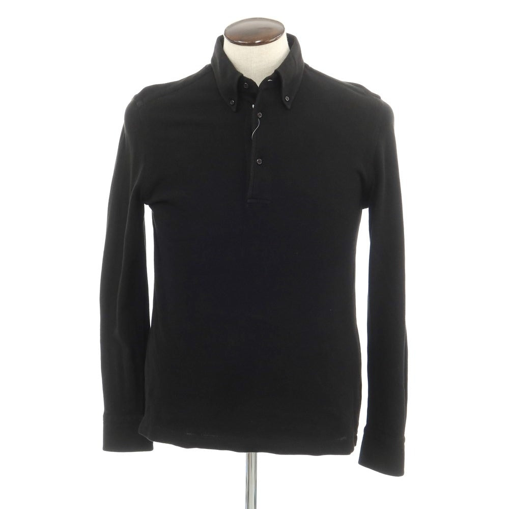 [Used] GUY ROVER Cotton Pique Long Sleeve Polo Shirt Black [Size L] [BLK] [S/S/A/W] [Condition Rank B] ​​[Men&