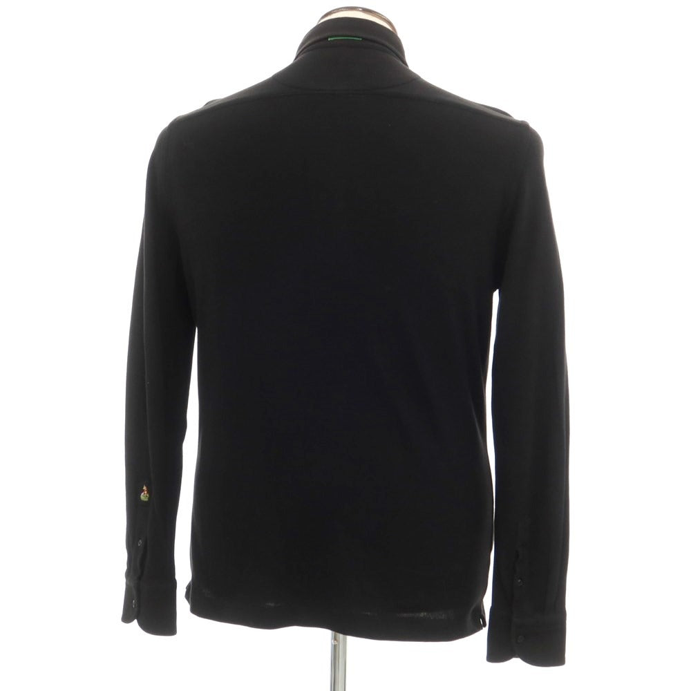 [Used] GUY ROVER Cotton Pique Long Sleeve Polo Shirt Black [Size L] [BLK] [S/S/A/W] [Condition Rank B] ​​[Men&