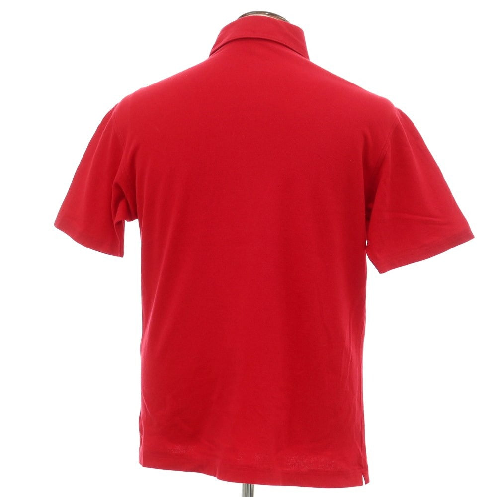 [Used] ORIAN Cotton short-sleeved polo shirt, red [Size L] [RED] [S/S] [Condition rank B] ​​[Men&