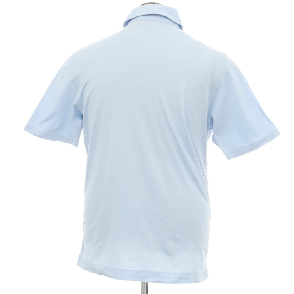 [Used] ORIAN Cotton short-sleeved polo shirt, light blue [Size L] [BLU] [S/S] [Condition C] [Men&