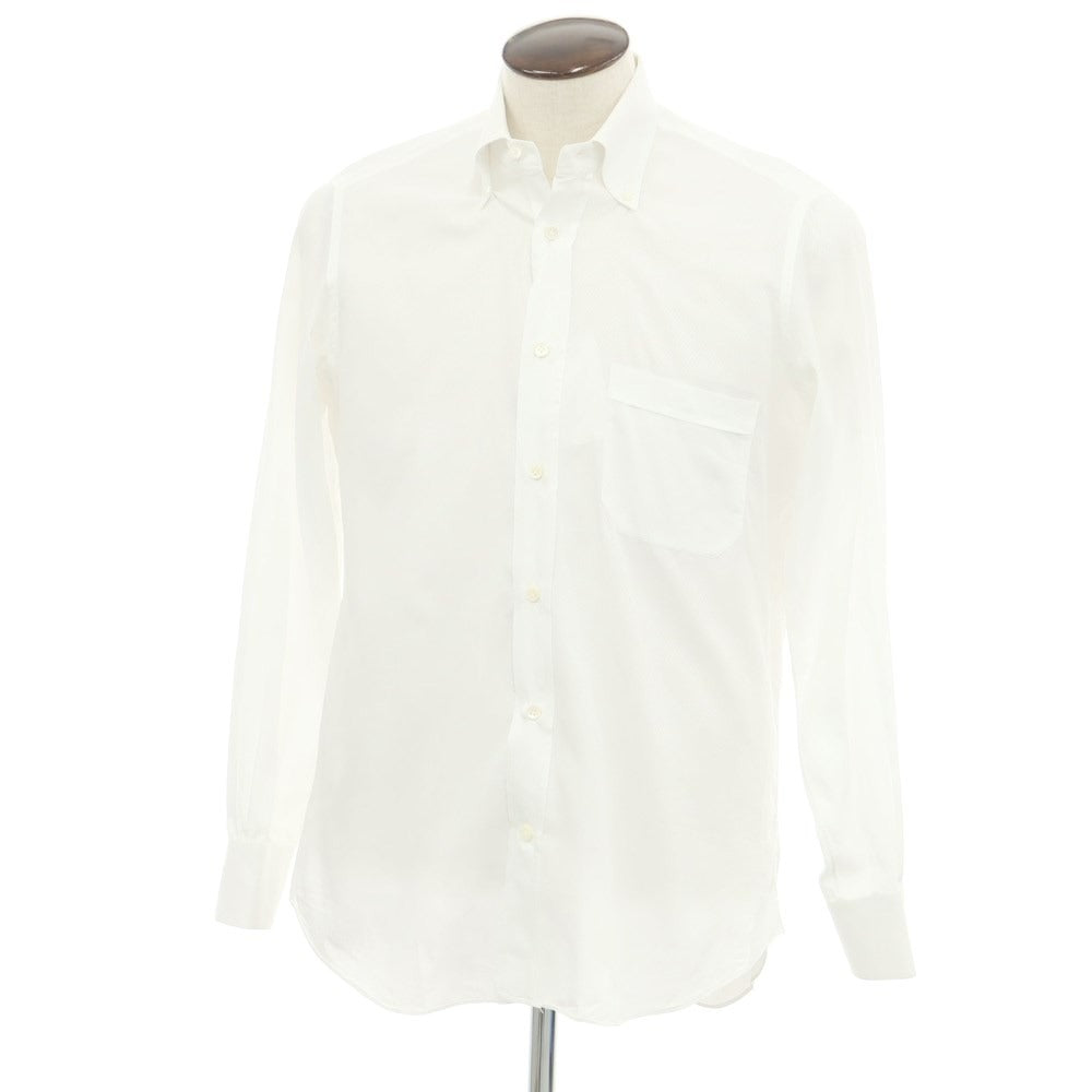 【中古】マッツァレリ MAZZARELLI コットン ボタンダウン ドレスシャツ ホワイト【サイズ41】【WHT】【S/S/A/W】【状態ランクC】【メンズ】【759271】