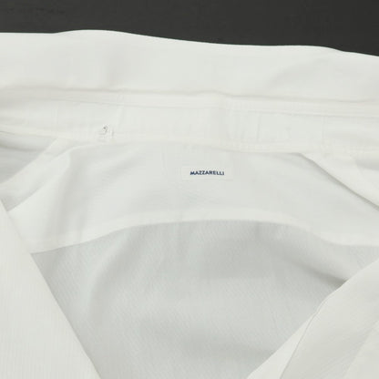 [Used] Mazzarelli Cotton Button-down Dress Shirt White [Size 41] [WHT] [S/S/A/W] [Condition Rank C] [Men&