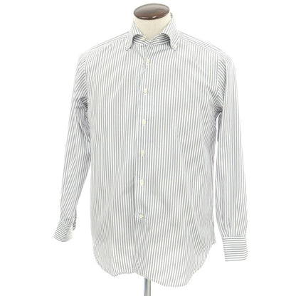 [Used] ORIAN Cotton Striped Button-down Dress Shirt Gray x White [Size L] [GRY] [S/S/A/W] [Condition Rank B] ​​[Men&