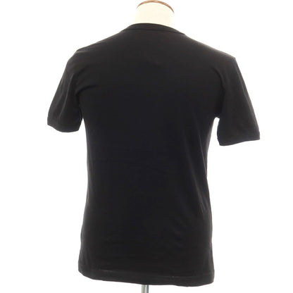 [Used] Dolce &amp;amp; Gabbana DOLCE&amp;amp;GABBANA Cotton V-neck short-sleeve T-shirt Black [Size 46] [BLK] [S/S] [Condition Rank B] ​​[Men&