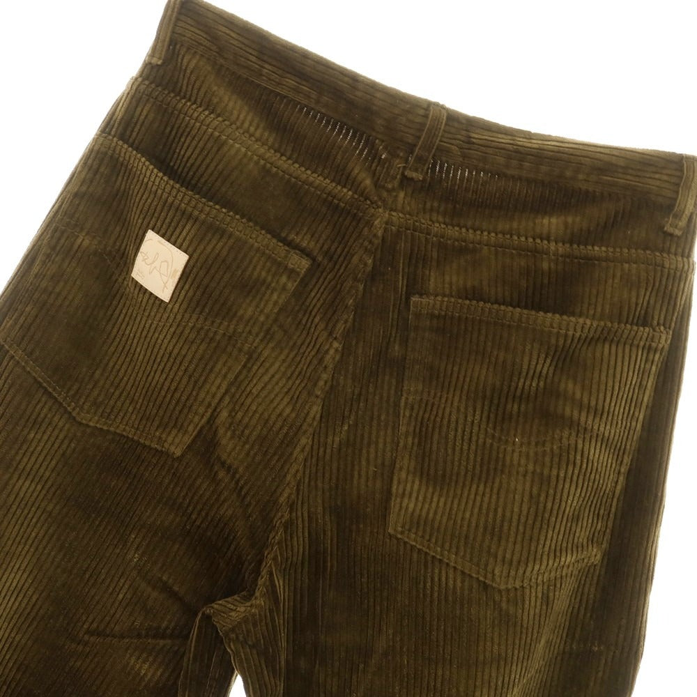 【中古】ウィローパンツ WILLOW PANTS コットンポリエステル ワイド コーデュロイパンツ ブラウンカーキ【サイズ1】【BRW】【A/W】【状態ランクB】【メンズ】