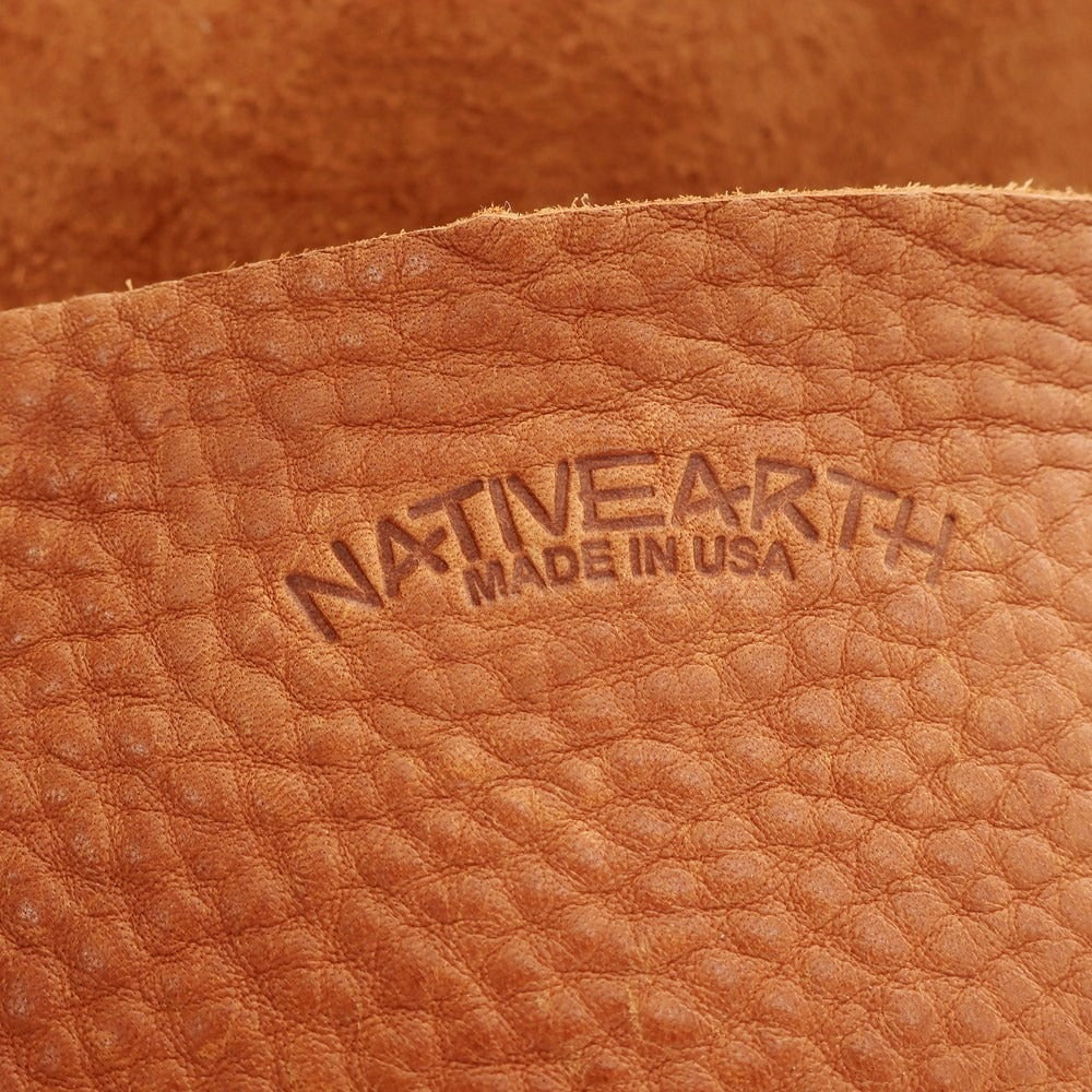 【中古】ネイティバース NATIVEARTH グレインレザー ショルダーバッグ ブラウン【 状態ランクB 】【 メンズ 】