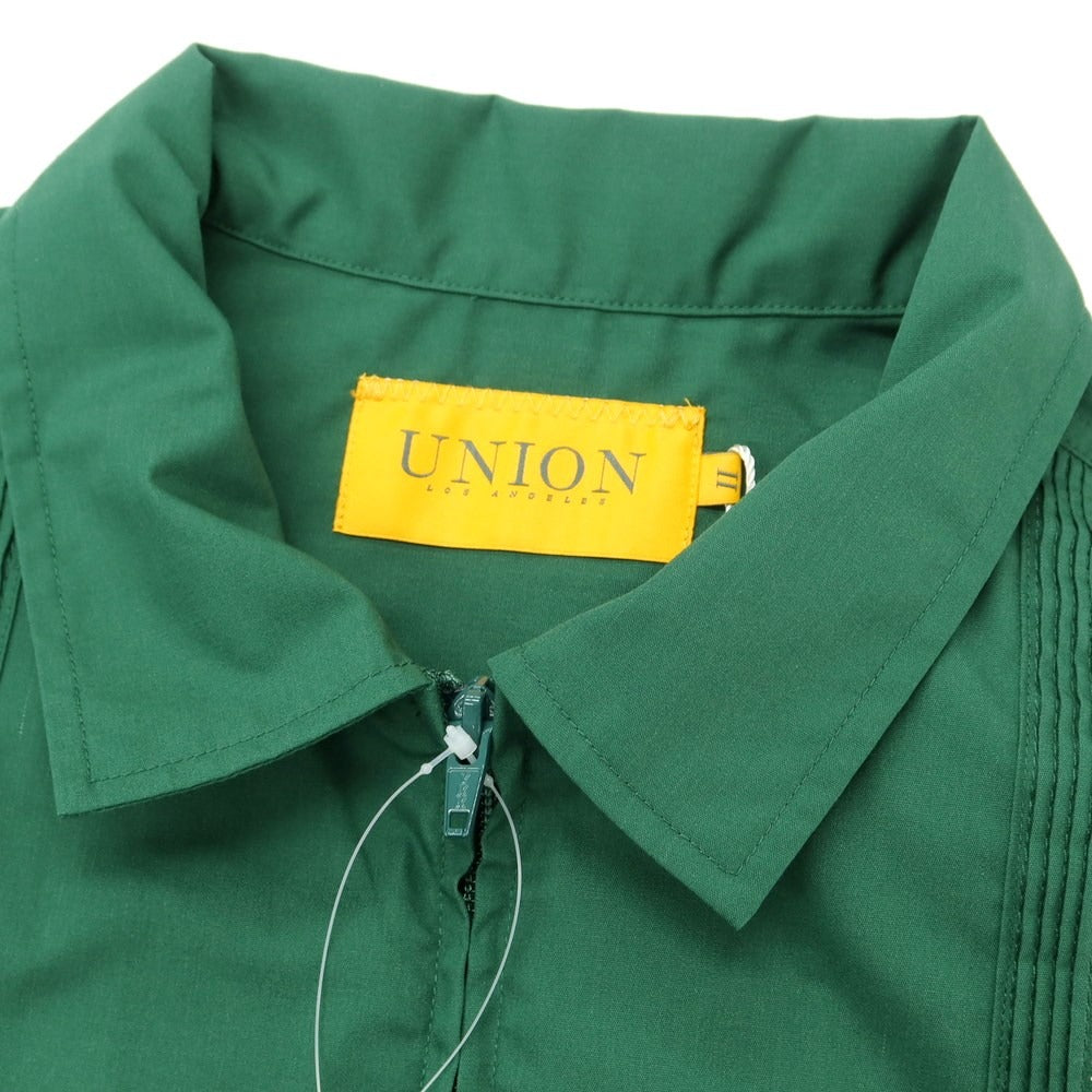 [Used] [Unused] UNION 2024 Spring/Summer Polyester Cotton Zip-up Short Sleeve Shirt Green x White [Size 2/M] [GRN] [S/S] [Condition Rank S] [Men&