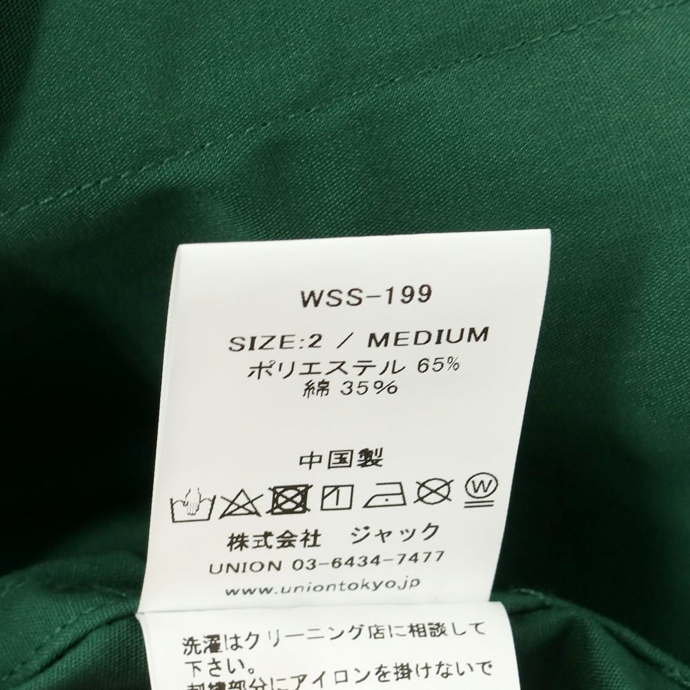 【中古】【未使用】ユニオン UNION 2024年春夏 ポリエステルコットン ジップアップ 半袖シャツ グリーンxホワイト【サイズ2/M】【GRN】【S/S】【状態ランクS】【メンズ】【759271】
[APD]