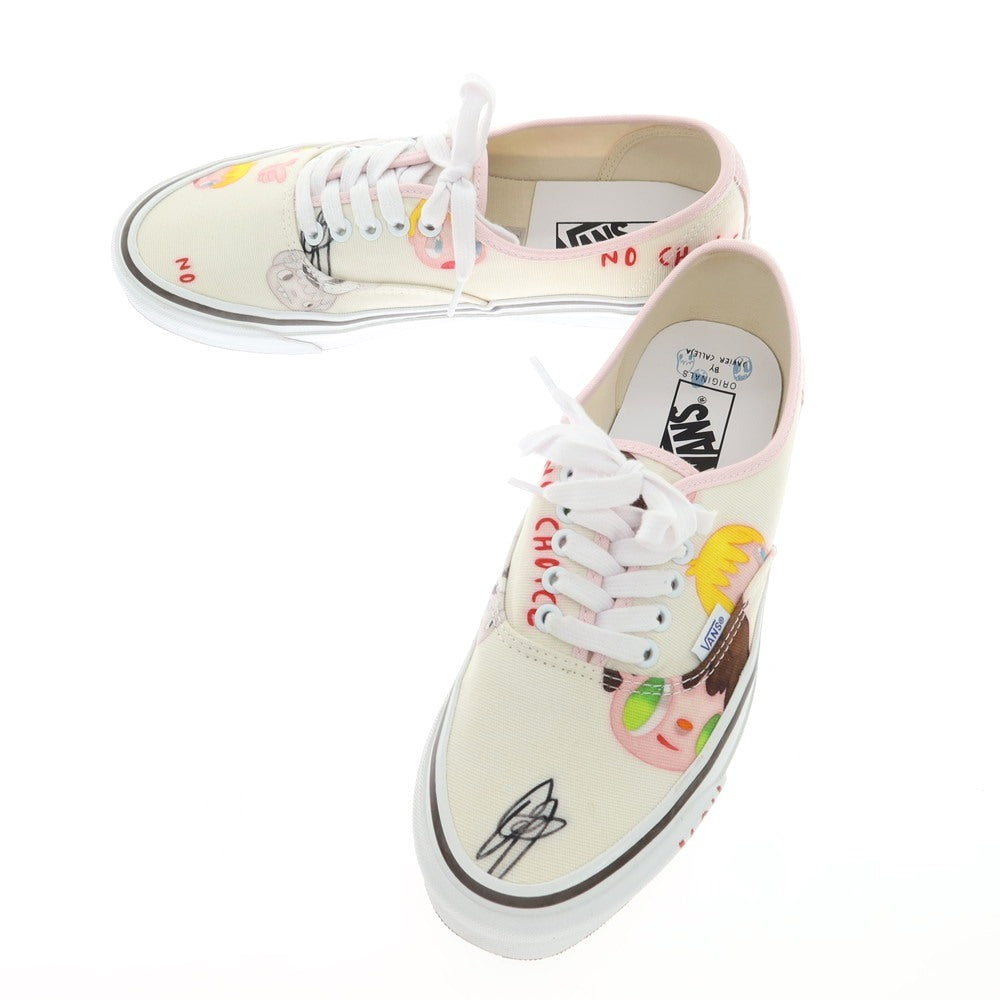 【中古】バンズ VANS × JAVIER CALLEJA オーセンティック スニーカー オフホワイトxライトピンク【 27cm 】【 状態ランクA 】【 メンズ 】