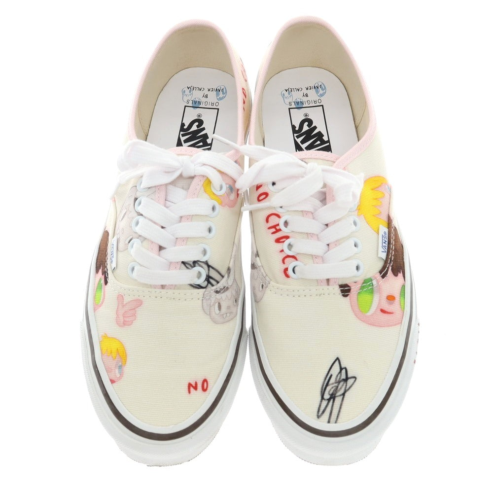 【中古】バンズ VANS × JAVIER CALLEJA オーセンティック スニーカー オフホワイトxライトピンク【 27cm 】【 状態ランクA 】【 メンズ 】