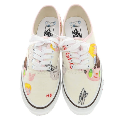 【中古】バンズ VANS × JAVIER CALLEJA オーセンティック スニーカー オフホワイトxライトピンク【 27cm 】【 状態ランクA 】【 メンズ 】