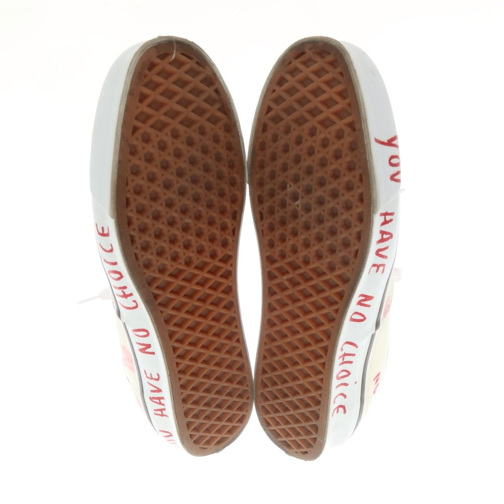 【中古】バンズ VANS × JAVIER CALLEJA オーセンティック スニーカー オフホワイトxライトピンク【 27cm 】【 状態ランクA 】【 メンズ 】