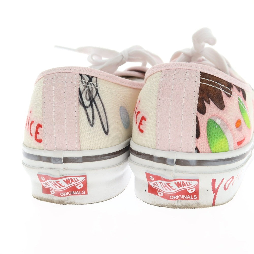 【中古】バンズ VANS × JAVIER CALLEJA オーセンティック スニーカー オフホワイトxライトピンク【 27cm 】【 状態ランクA 】【 メンズ 】