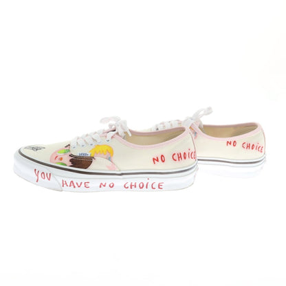 【中古】バンズ VANS × JAVIER CALLEJA オーセンティック スニーカー オフホワイトxライトピンク【 27cm 】【 状態ランクA 】【 メンズ 】