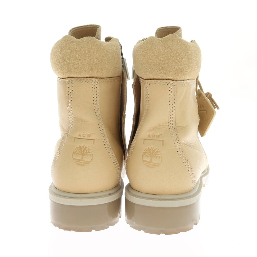 【中古】アコールドウォール A-COLD-WALL × Timberland レザー サイドジップ ブーツ ベージュ【 26cm 】【 状態ランクB 】【 メンズ 】