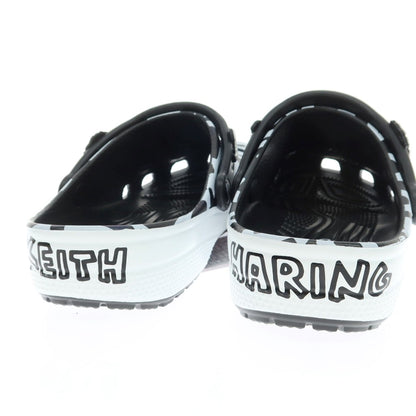 【中古】クロックス crocs × KEITH HARING サンダル ブラックxホワイト【 27cm 】【 状態ランクA 】【 メンズ 】