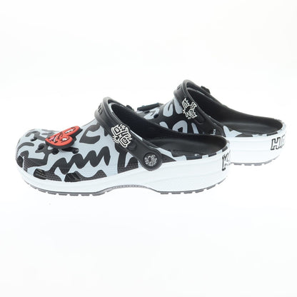 【中古】クロックス crocs × KEITH HARING サンダル ブラックxホワイト【 27cm 】【 状態ランクA 】【 メンズ 】