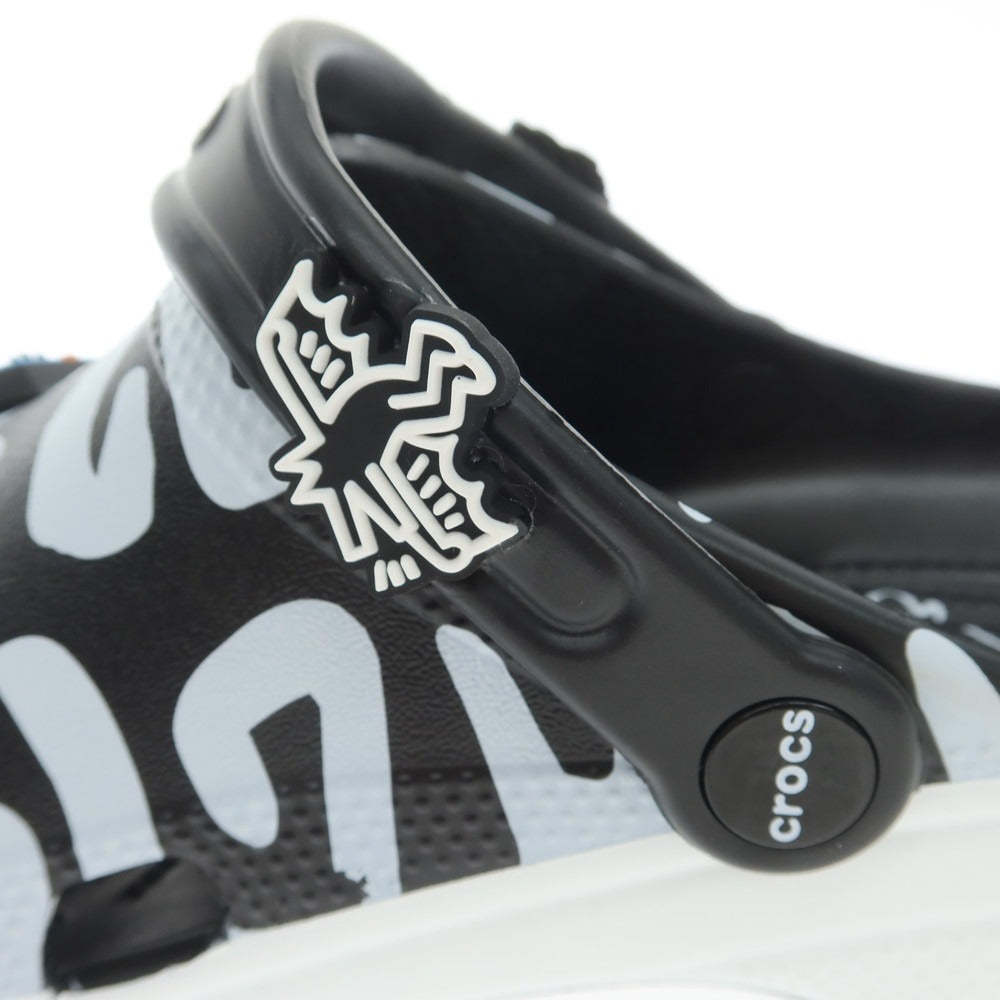 【中古】クロックス crocs × KEITH HARING サンダル ブラックxホワイト【 27cm 】【 状態ランクA 】【 メンズ 】