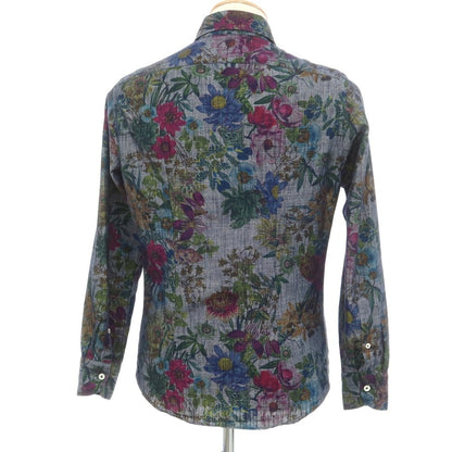 [Used] Giannetto Cotton Polyester Floral Casual Shirt Navy x Multicolor [Size 38] [NVY] [S/S/A/W] [Condition Rank C] [Men&