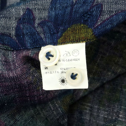 [Used] Giannetto Cotton Polyester Floral Casual Shirt Navy x Multicolor [Size 38] [NVY] [S/S/A/W] [Condition Rank C] [Men&