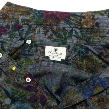 [Used] Giannetto Cotton Polyester Floral Casual Shirt Navy x Multicolor [Size 38] [NVY] [S/S/A/W] [Condition Rank C] [Men&