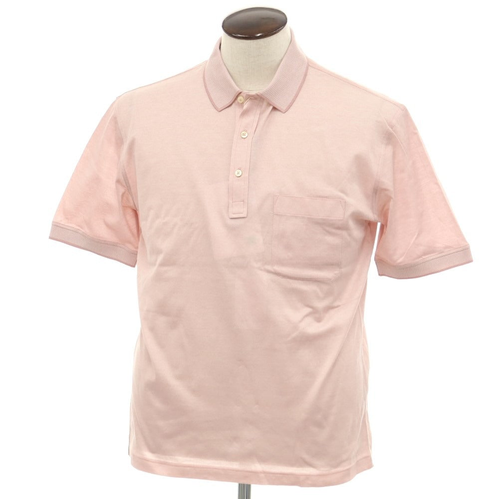 [Used] [Unused] GRAN SASSO Cotton Pique Short Sleeve Polo Shirt Light Pink [Size 50] [PNK] [S/S] [Condition Rank S] [Men&