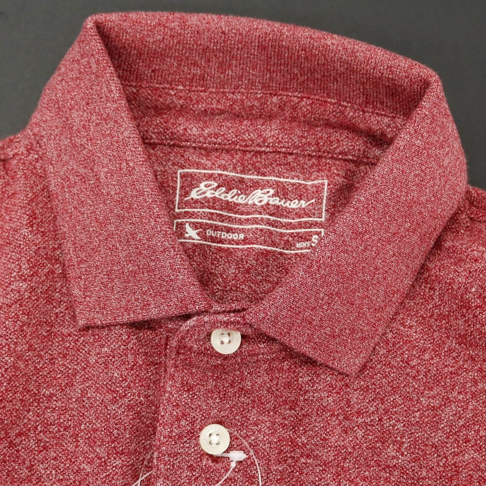 [Used] [Unused] Eddie Bauer Cotton Short Sleeve Polo Shirt Light Bordeaux [Size S] [RED] [S/S] [Condition Rank S] [Men&