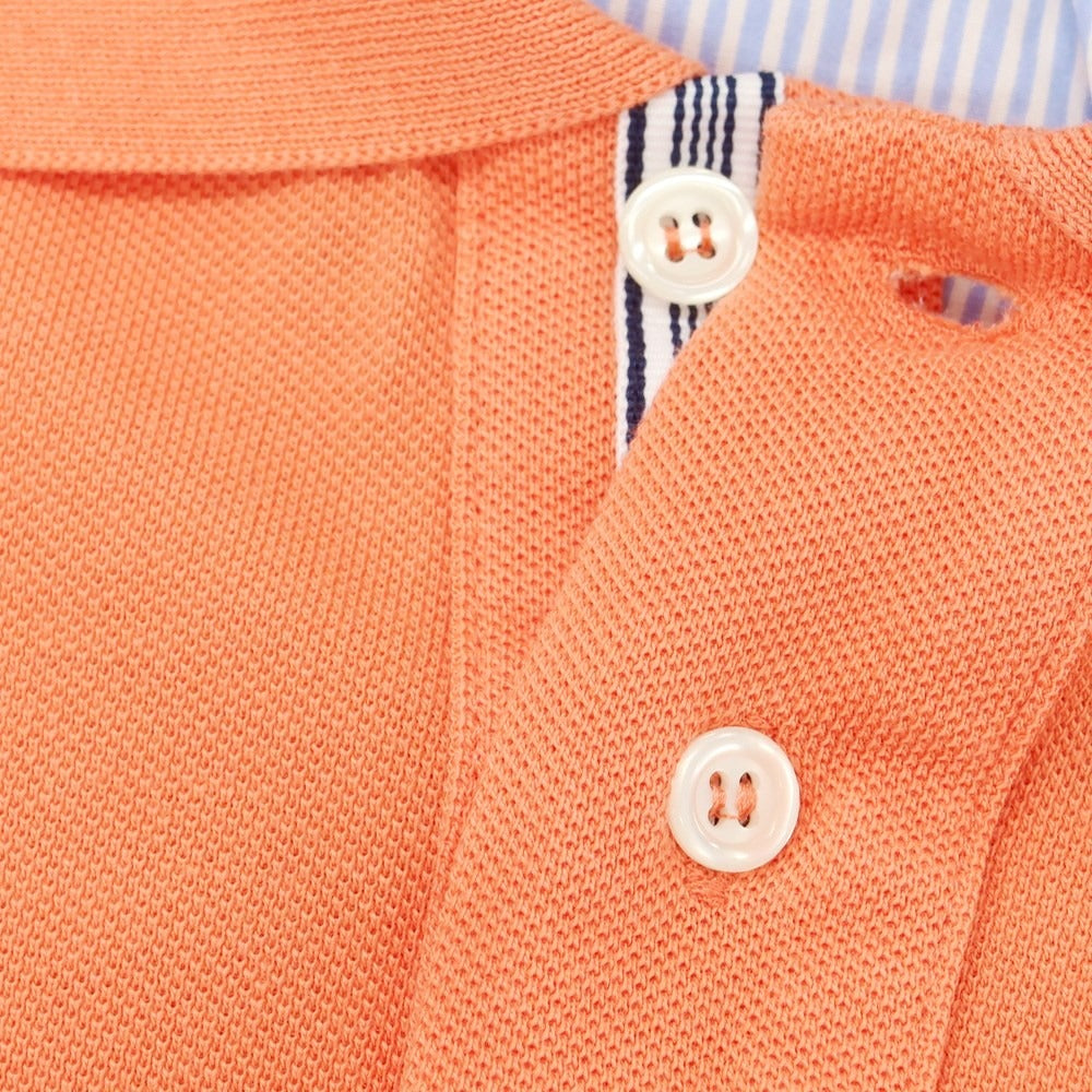 [Used] HYDROGEN Cotton Pique Short Sleeve Polo Shirt Orange [Size S] [ORG] [S/S] [Condition Rank A] [Men&