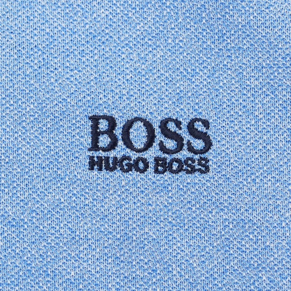 【中古】【未使用】ヒューゴボス HUGO BOSS コットン 鹿の子 半袖ポロシャツ ライトブルー【サイズS】【BLU】【S/S】【状態ランクS】【メンズ】【759282】