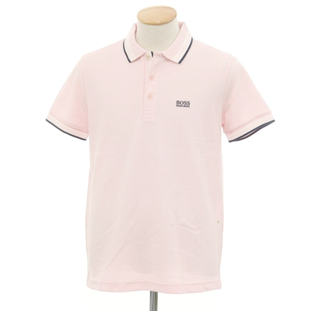 [Used] [Unused] HUGO BOSS Cotton Pique Short Sleeve Polo Shirt Light Pink [Size S] [PNK] [S/S] [Condition Rank S] [Men&