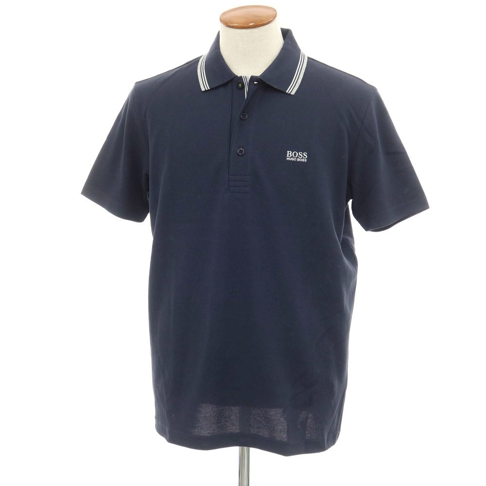 【中古】ヒューゴボス HUGO BOSS コットン 鹿の子 半袖ポロシャツ ネイビー【サイズM】【NVY】【S/S】【状態ランクA】【メンズ】【759282】
[APD]