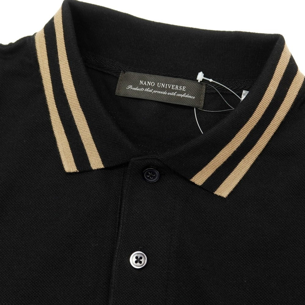 [Used] [Unused] Nano Universe Polyester Cotton Short Sleeve Polo Shirt Black [Size M] [BLK] [S/S] [Condition Rank S] [Men&