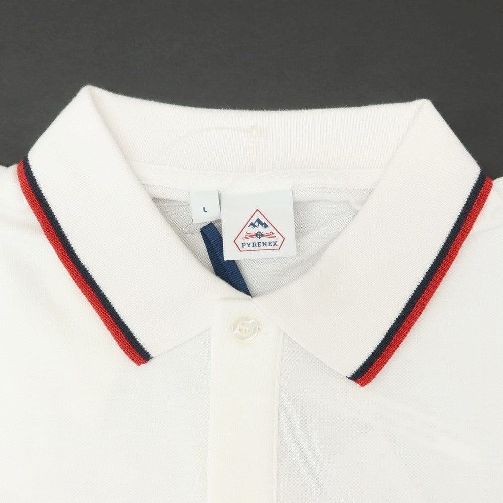 [Used] Pyrenex Cotton Short Sleeve Polo Shirt White [L] [Condition Rank A] [Men&