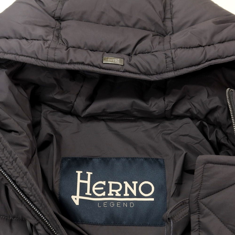 【中古】【未使用】ヘルノ Herno ナイロン ダウンコート グレー【 48 】【 状態ランクS 】【 メンズ 】