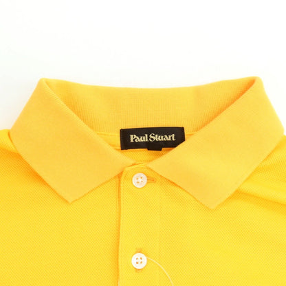 [Used] Paul Stuart PAUL STUART Pique Cotton Short Sleeve Polo Shirt Yellow Orange [M] [Condition Rank A] [Men&