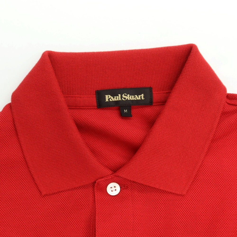 [Used] Paul Stuart PAUL STUART Pique Cotton Short Sleeve Polo Shirt Red [M] [Condition Rank A] [Men&