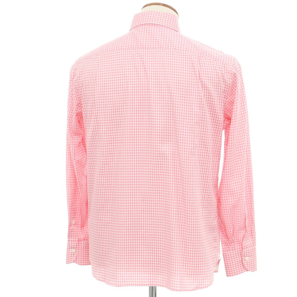 [Used] [Unused] Luigi Borrelli Cotton Button-down Casual Shirt Pink x White [Size 39] [PNK] [S/S/A/W] [Condition Rank S] [Men&