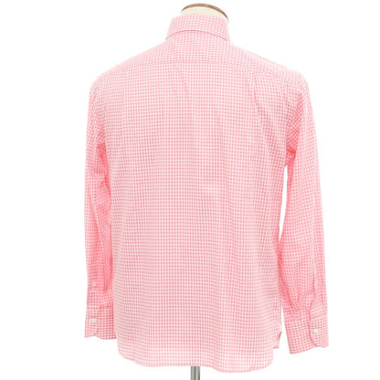 [Used] [Unused] Luigi Borrelli Cotton Button-down Casual Shirt Pink x White [Size 39] [PNK] [S/S/A/W] [Condition Rank S] [Men&