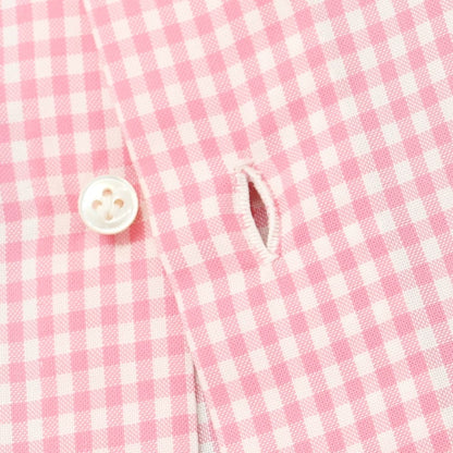 [Used] [Unused] Luigi Borrelli Cotton Button-down Casual Shirt Pink x White [Size 39] [PNK] [S/S/A/W] [Condition Rank S] [Men&