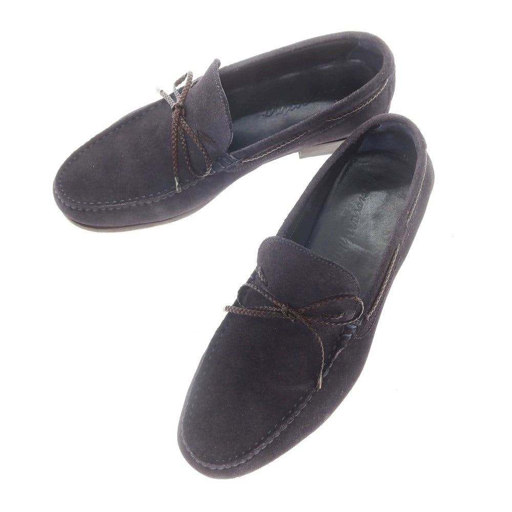 【中古】イルモカシーノ IL MOCASSINO スエード リボンローファー ネイビー【 39 1/2 】【 状態ランクB 】【 メンズ 】
[DPD]