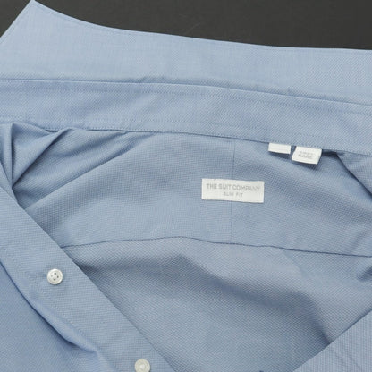 [Used] THE SUIT COMPANY Cotton Polyester Horizontal Collar Dress Shirt Dusty Blue [Size 39] [BLU] [S/S/A/W] [Condition Rank C] [Men&