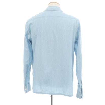 [Used] Eleventy Cotton Open Collar Casual Shirt Light Blue [38] [Condition Rank C] [Men&