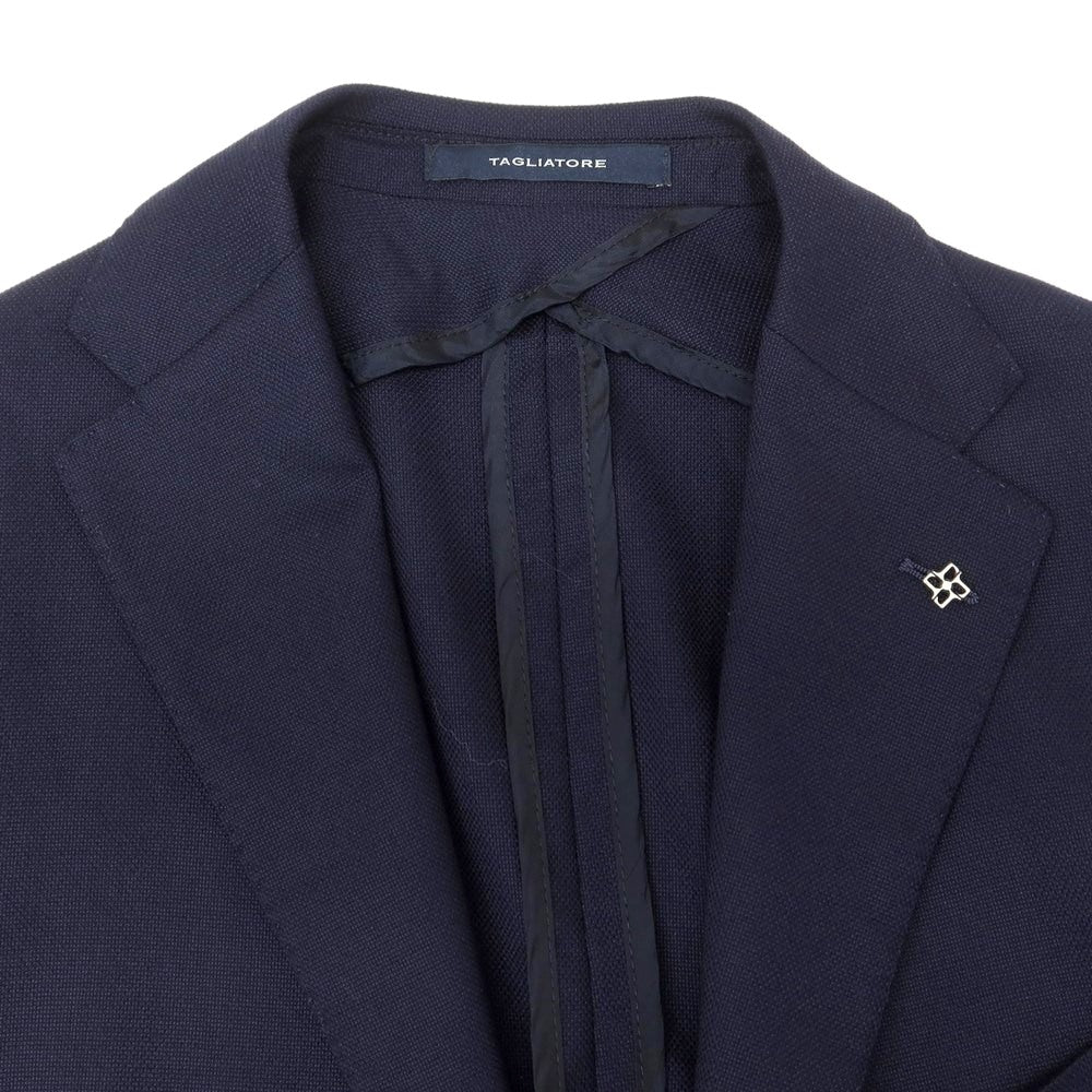 [Used] TAGLIATORE Stretch Wool Tailored Jacket Navy [46] [Condition Rank B] ​​[Men&