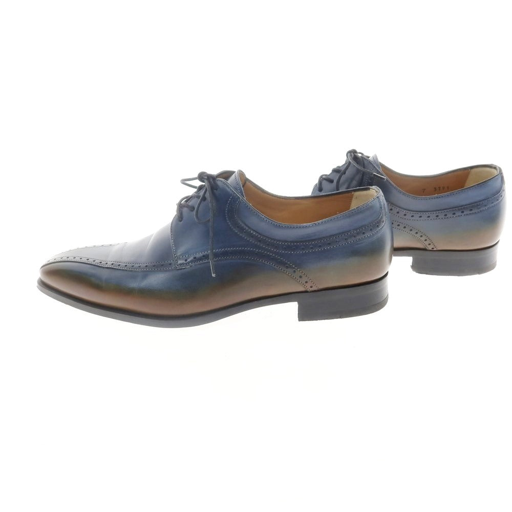 Used] FRANCESCO BENIGNO Swirl Moccasin Dress Shoes Dark Blue