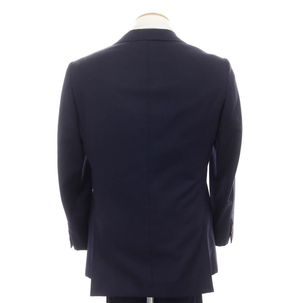 中古】ビームスエフ BEAMS F ウール 3つボタンスーツ ネイビー【 44