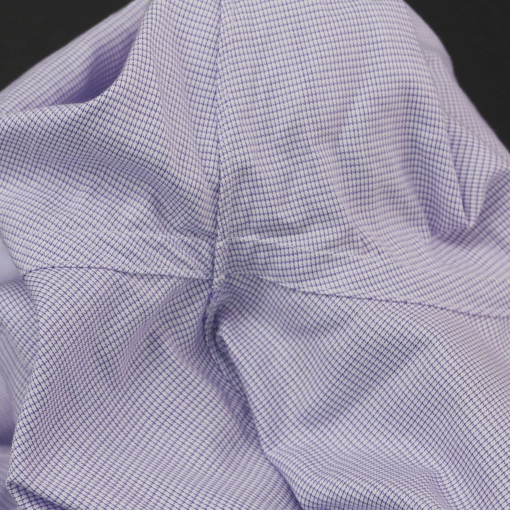 [Used] SHIPS Cotton Horizontal Collar Dress Shirt White x Purple [38] [Condition Rank C] [Men&