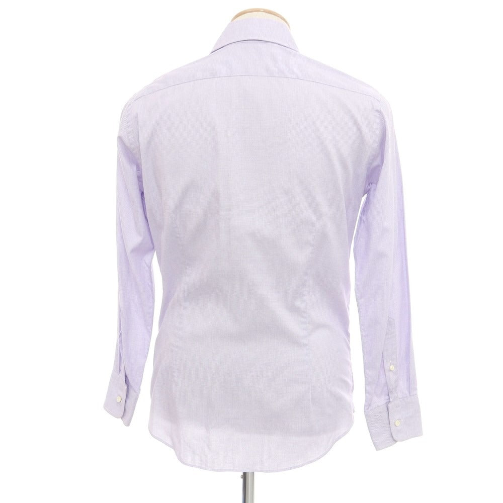 [Used] SHIPS Cotton Horizontal Collar Dress Shirt White x Purple [38] [Condition Rank C] [Men&